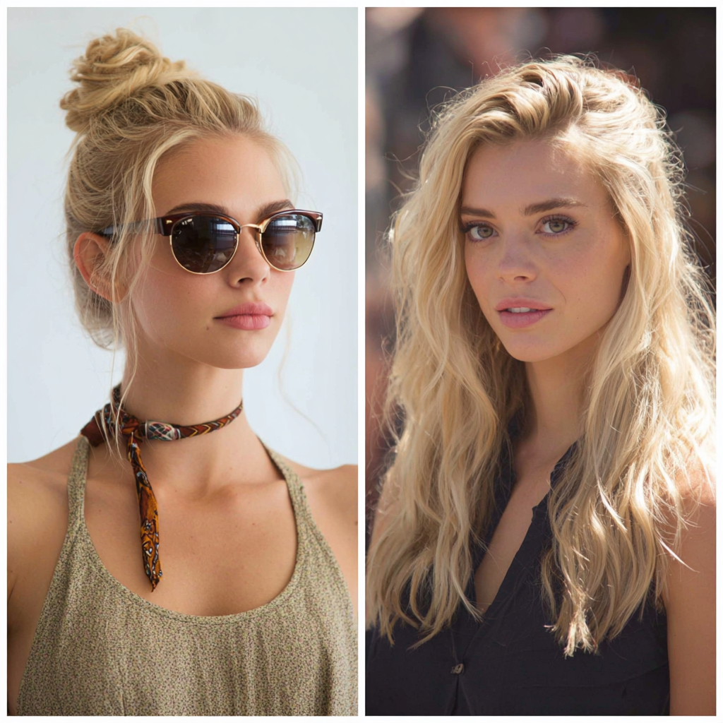 Hot Hair Styles The Half Up Top Knot
