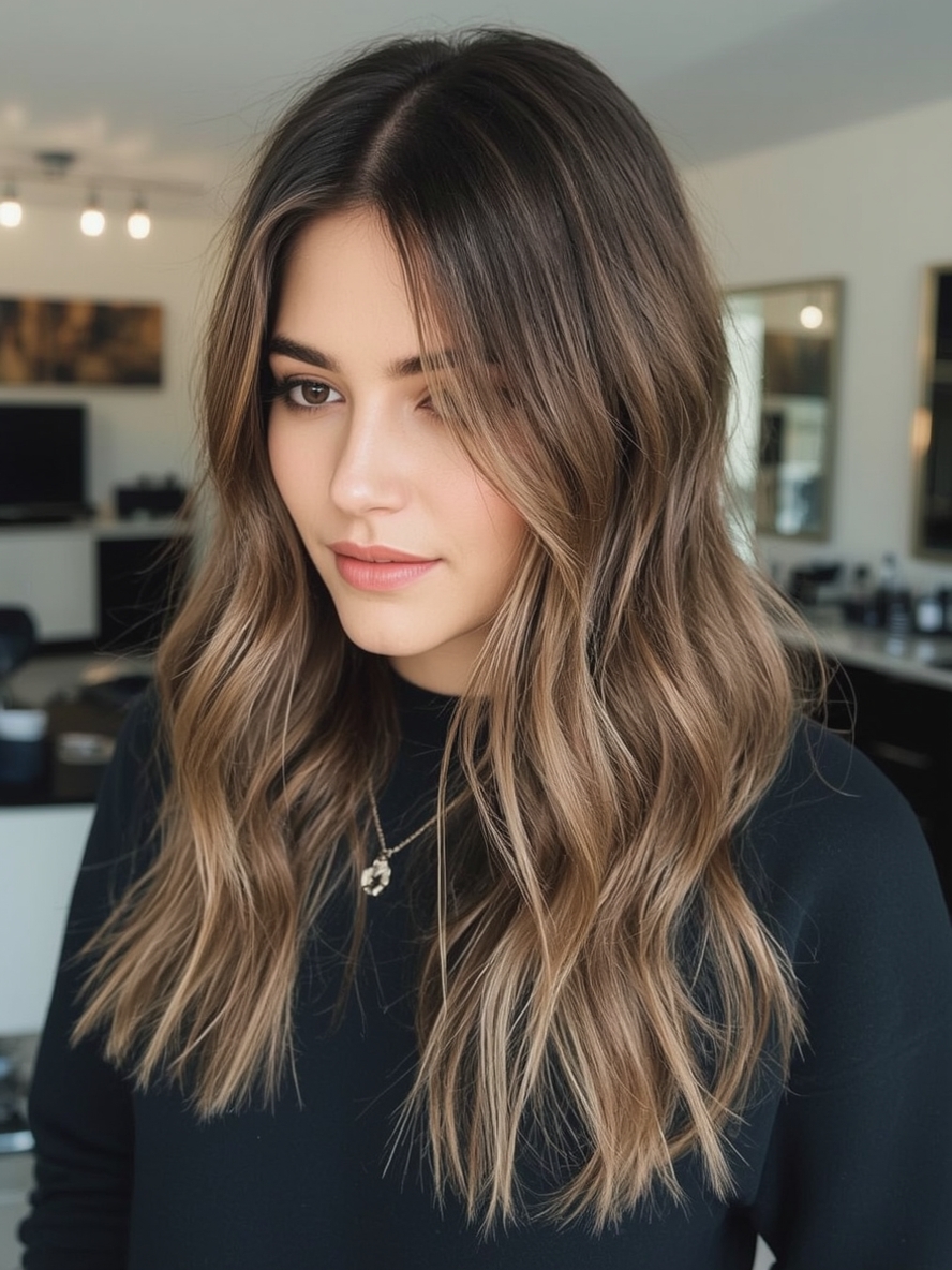 Icy Caramel Balayage