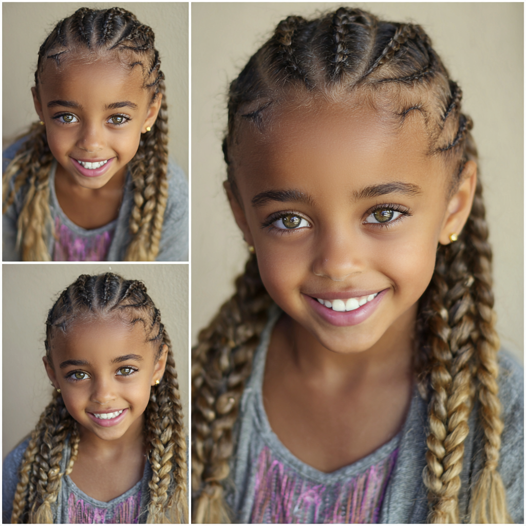 Kids Cornrow Hairstyles Cornrows with Extensions