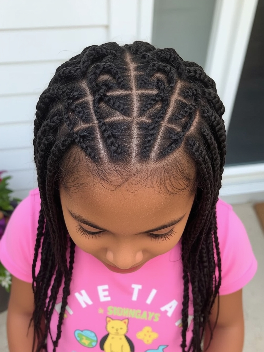 Kids Cornrow Hairstyles Criss Cross Cornrows