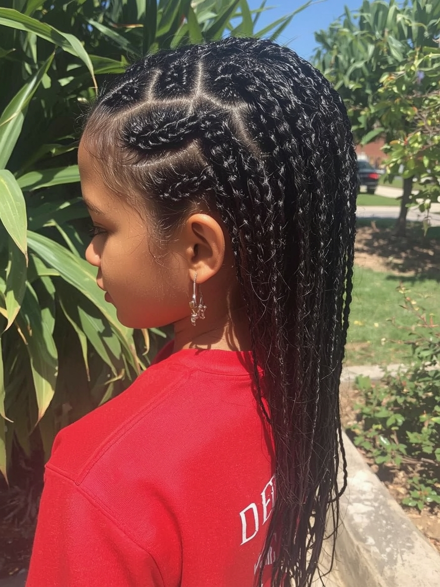 Kids Cornrow Hairstyles Girls Box Braids Black Kids