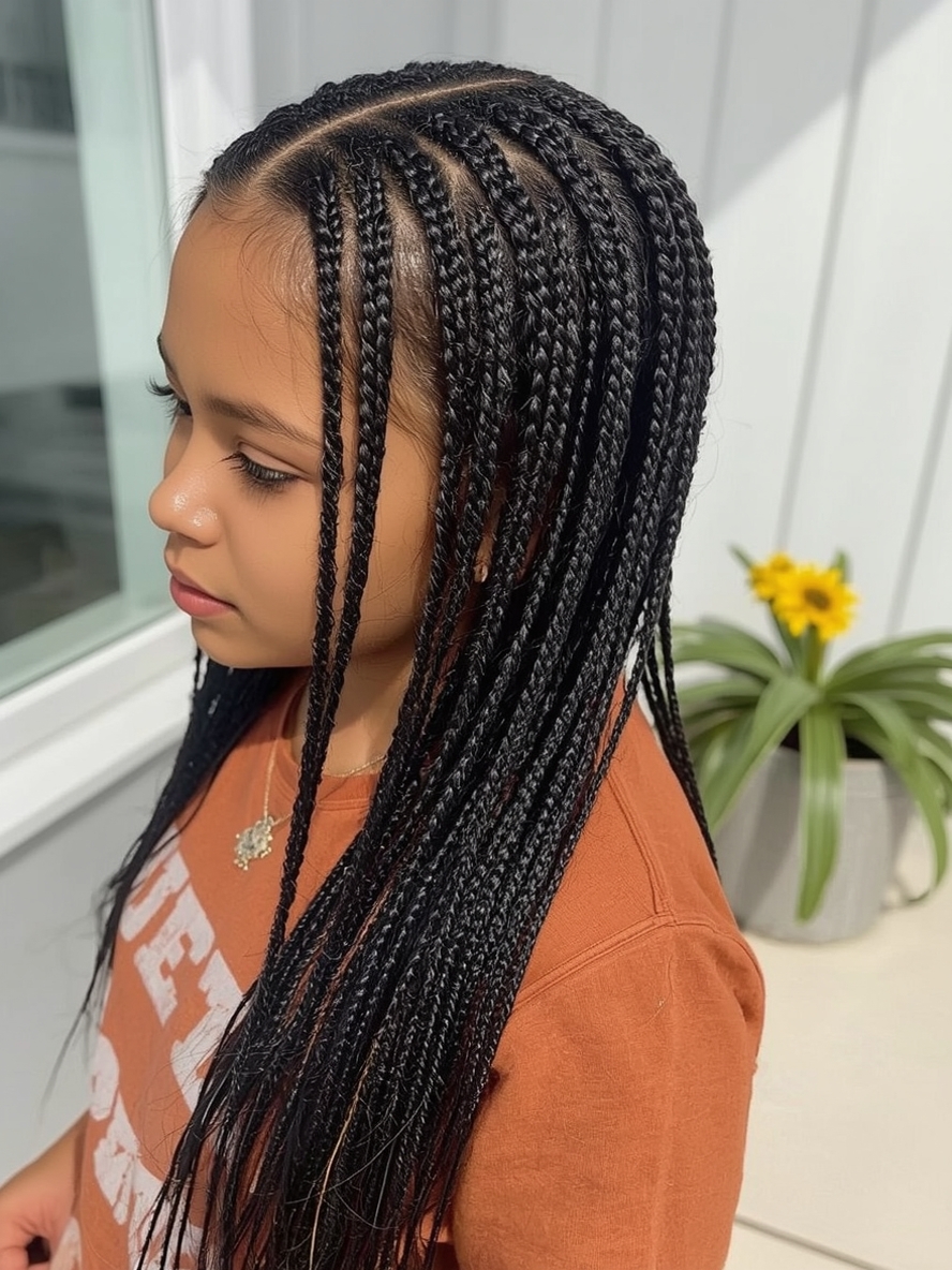 Kids Cornrow Hairstyles Half Up Half Down Cornrows