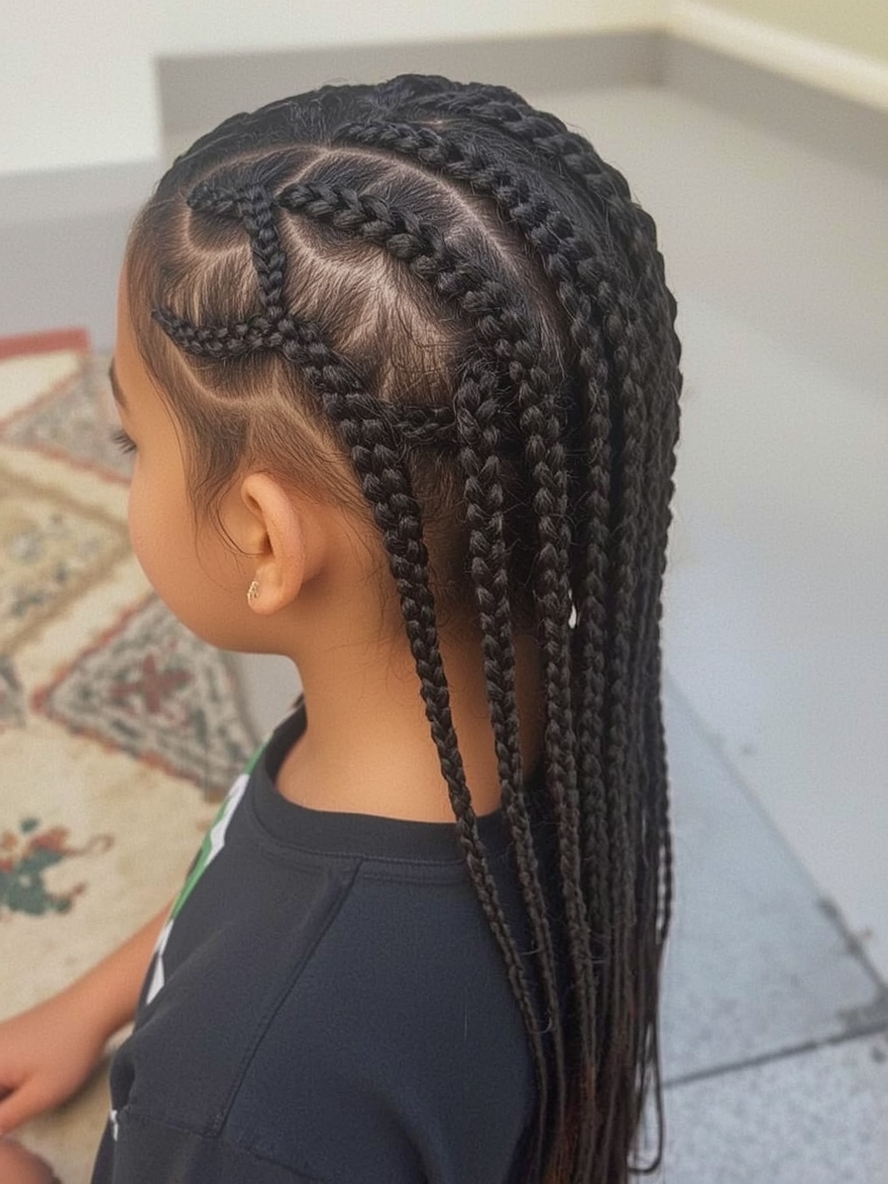 Kids Cornrow Hairstyles Kid Cornrow Styles for Long Hair
