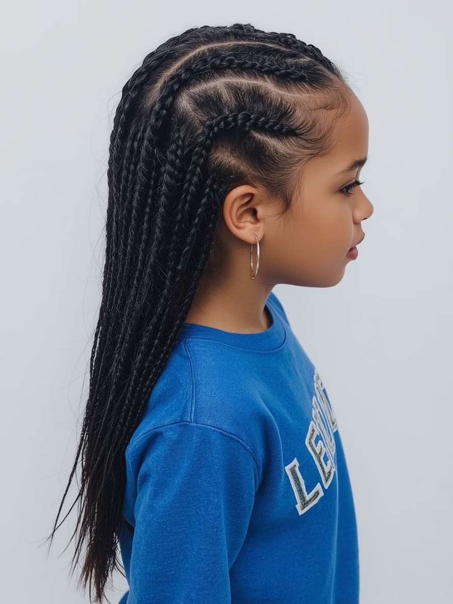 Kids Cornrow Hairstyles Lemonade Braids Kids Natural Hair