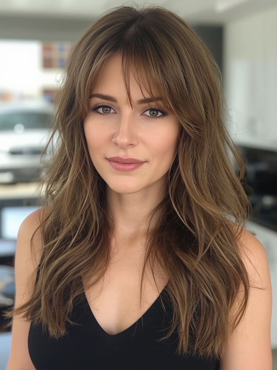 Long Hair Older Women Butterfly Haircuts For Long Hair