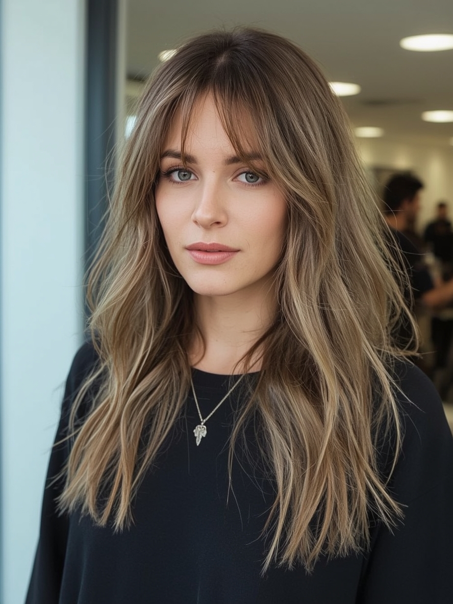 Long Hair Older Women Concave Layers For Long Hair