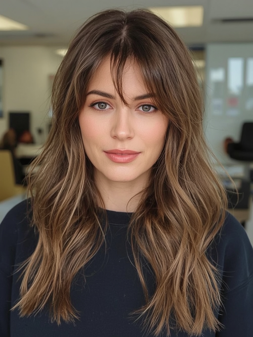 Long Hair Older Women Invisible Layers For Long Hair