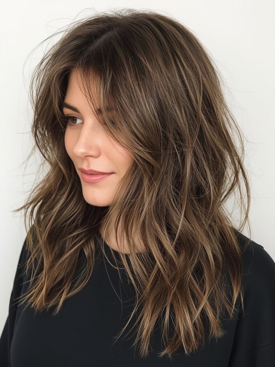 Long Hair Older Women Long Hair With Thick Layers