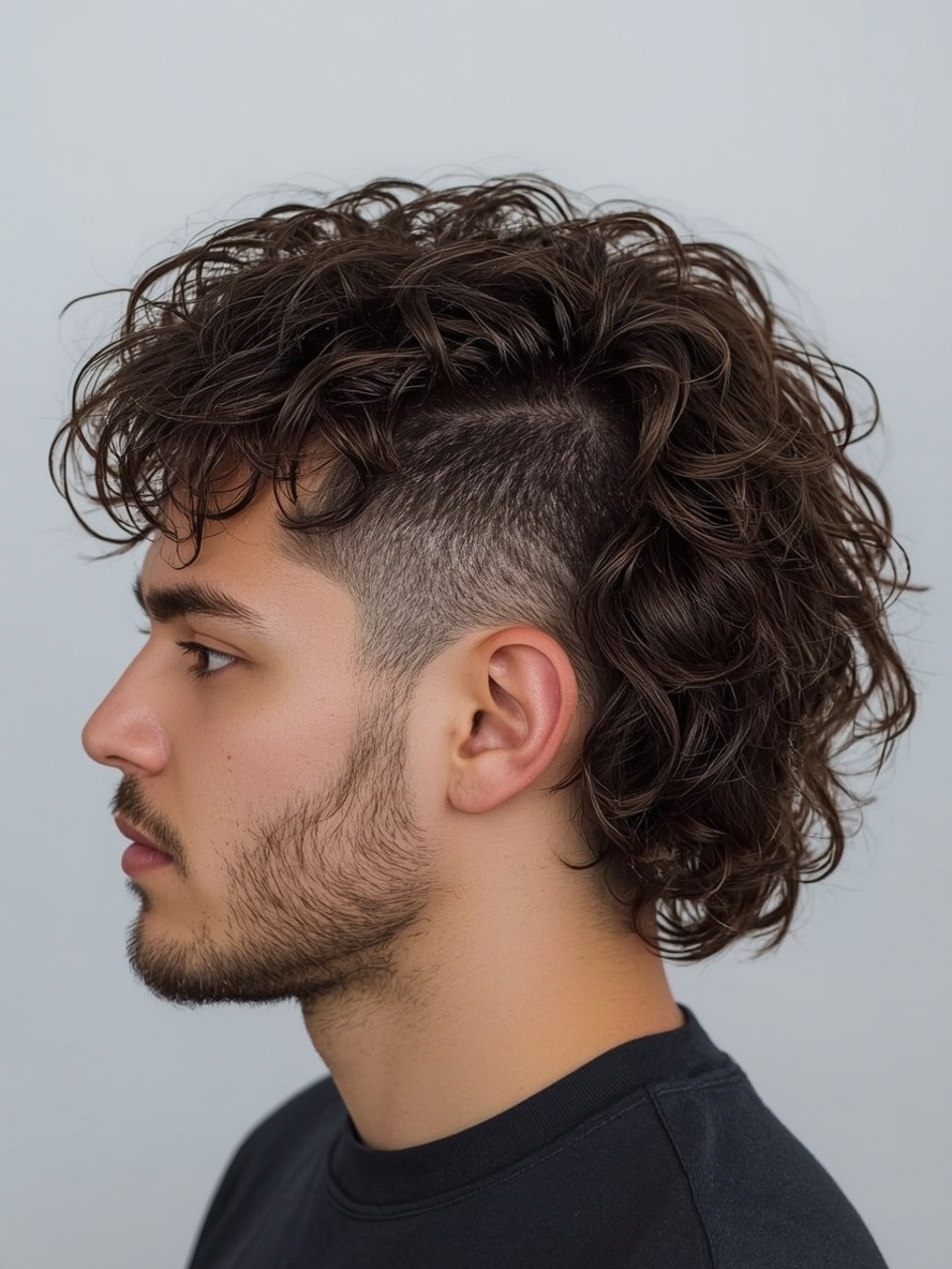 Men’s Curly Haircut The Curly Mohawk