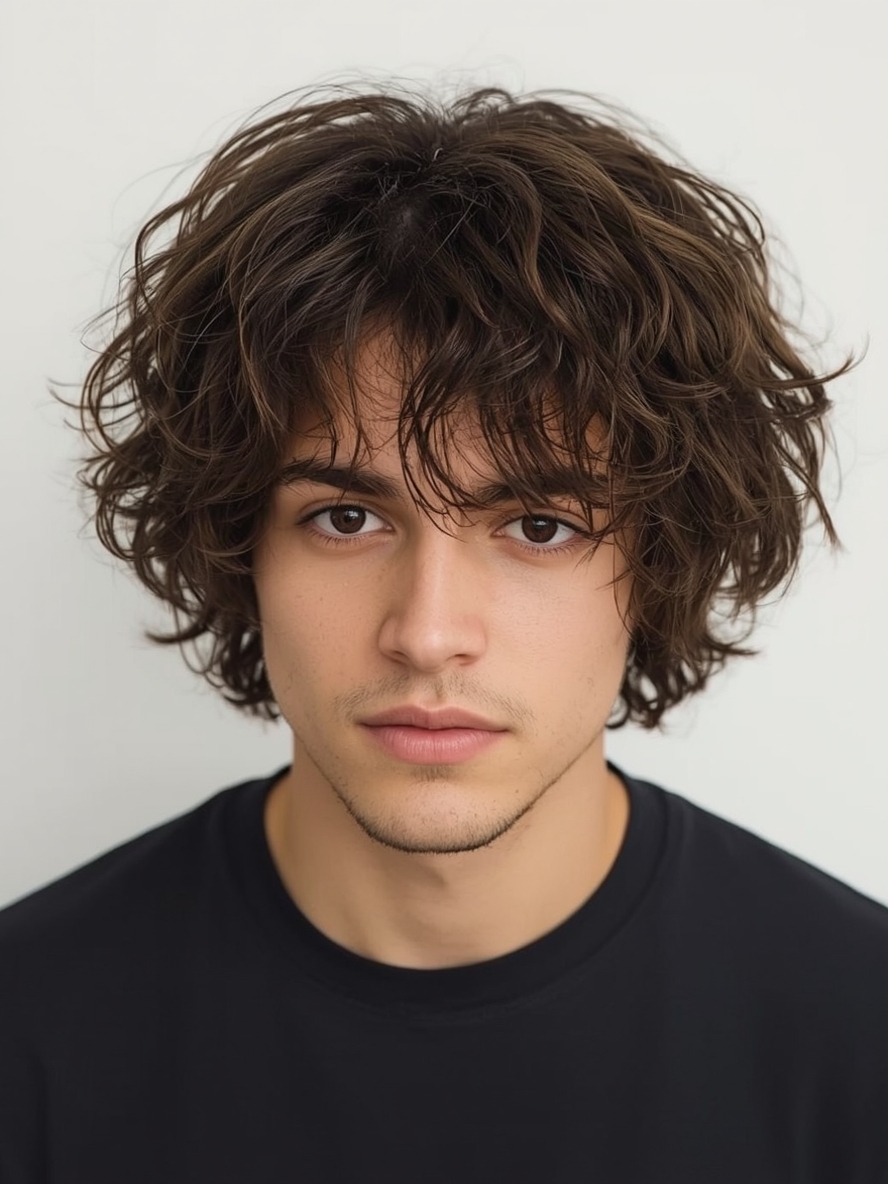 Men’s Curly Haircut The Layered Curls