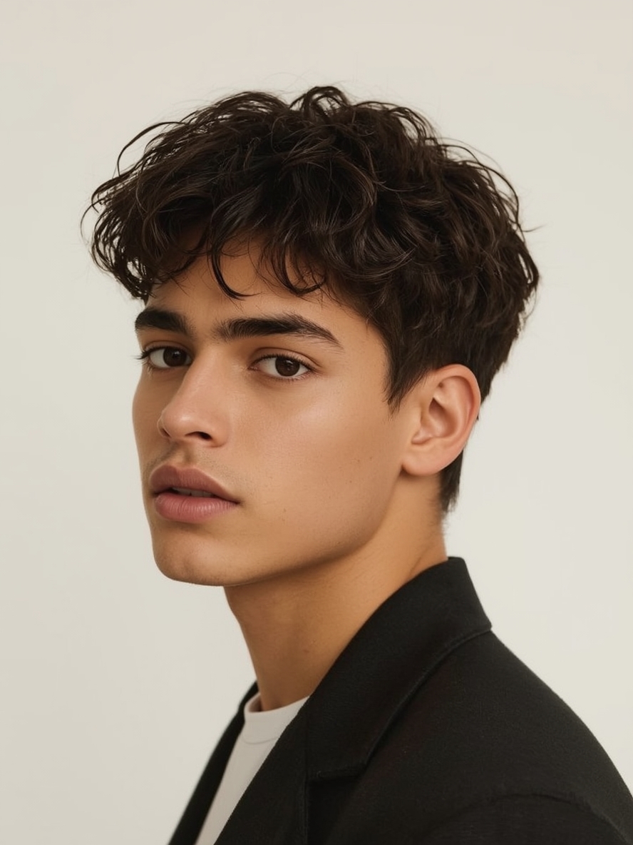 Men’s Curly Haircut The Textured Crop