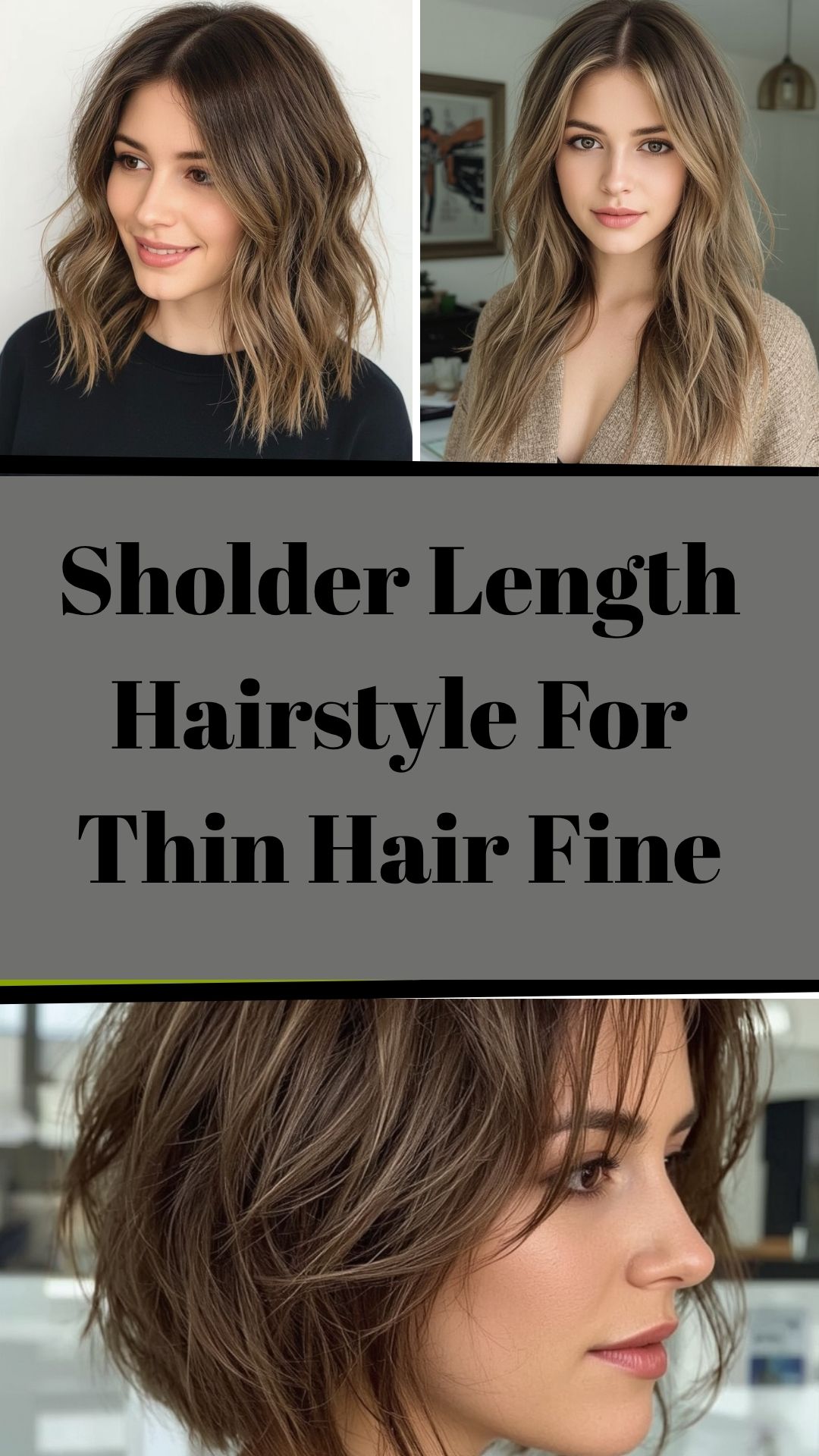 Sholder Length Hairstyle For Thin Hair Fine