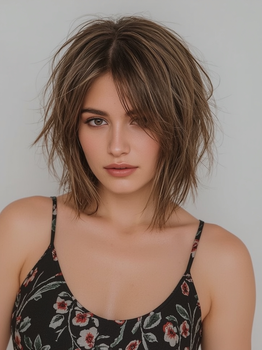 Short Haircuts For Thin Fine Hair The Asymmetrical Bob