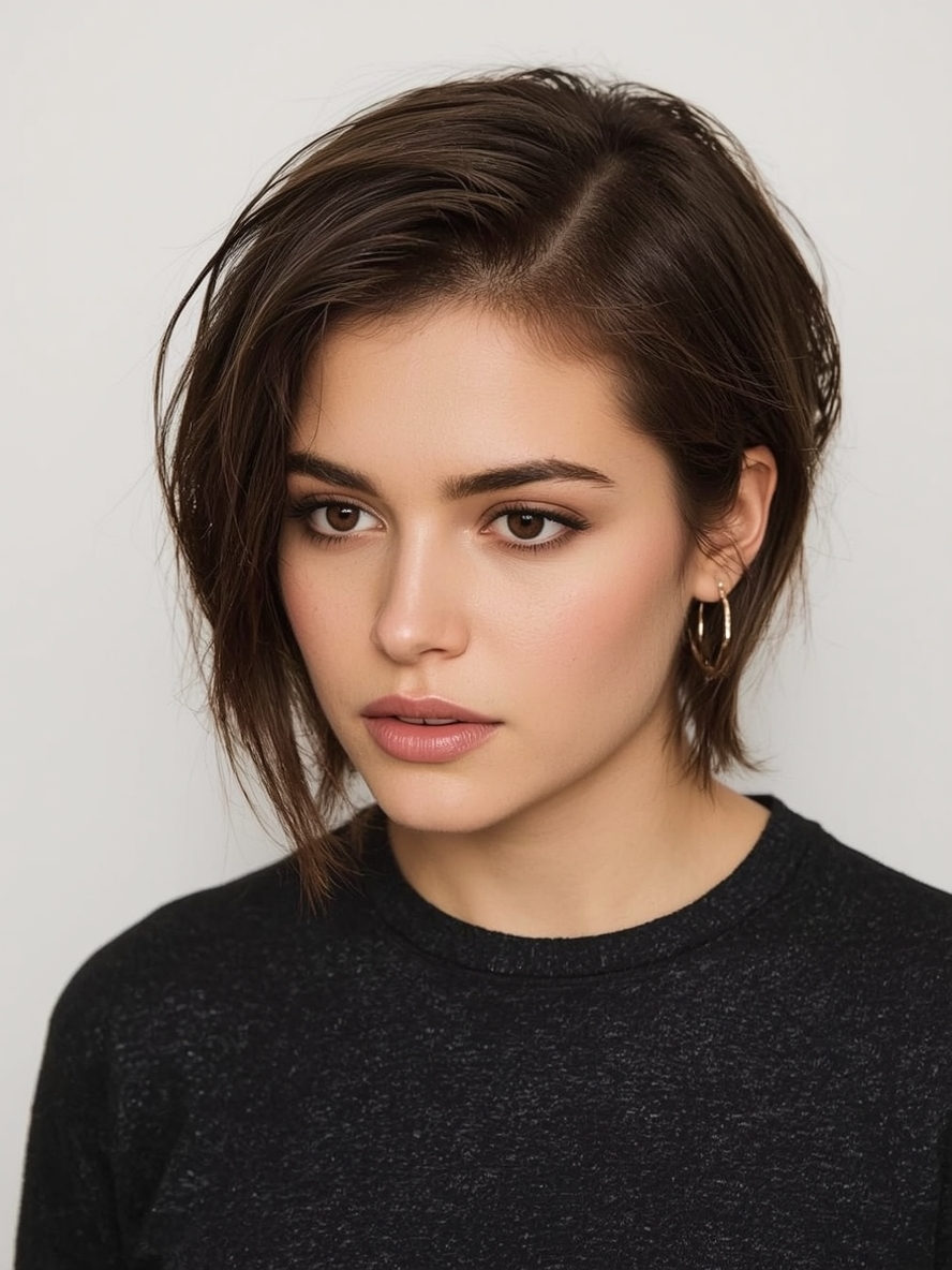 Short Haircuts For Thin Fine Hair The Asymmetrical Pixie