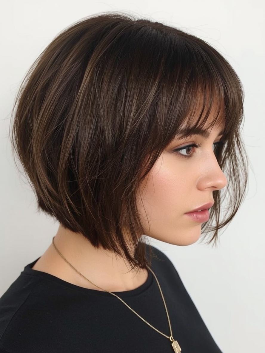 Short Haircuts For Thin Fine Hair The Blunt Bob