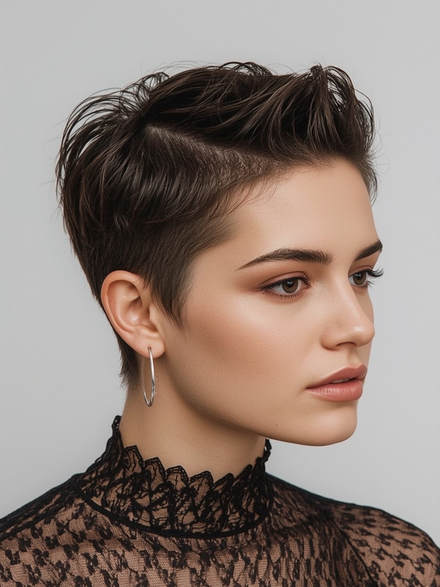 Short Haircuts For Thin Fine Hair The Buzzed Pixie
