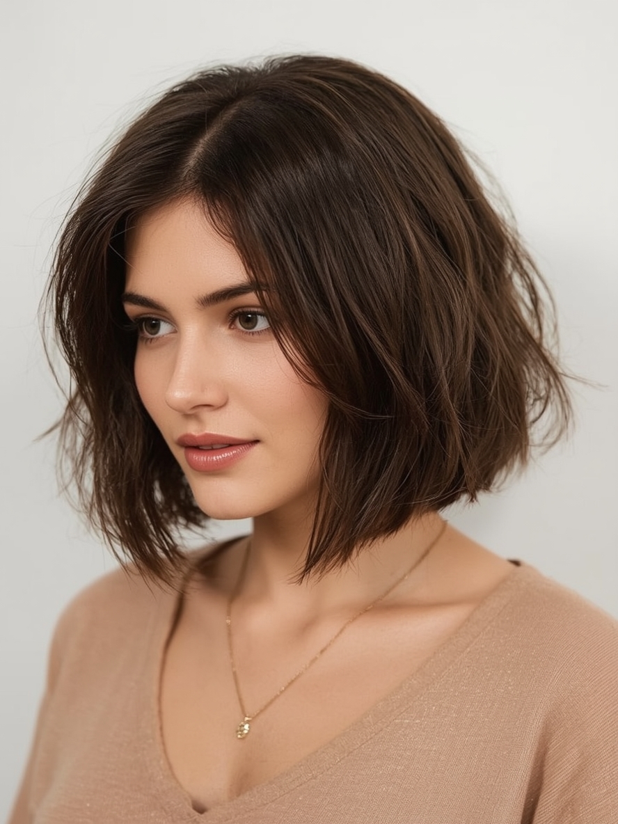 Short Haircuts For Thin Fine Hair The Chin Length Bob