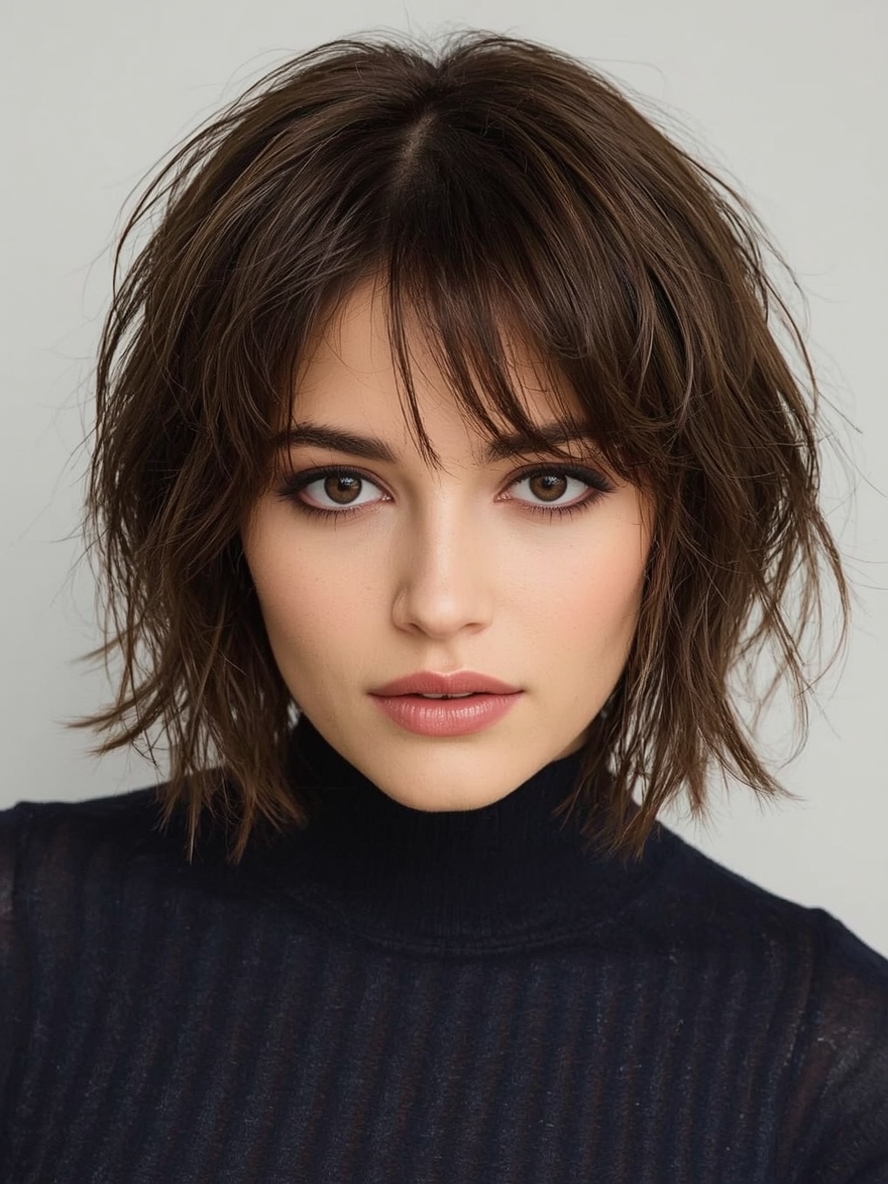 Short Haircuts For Thin Fine Hair The Disconnected Bob