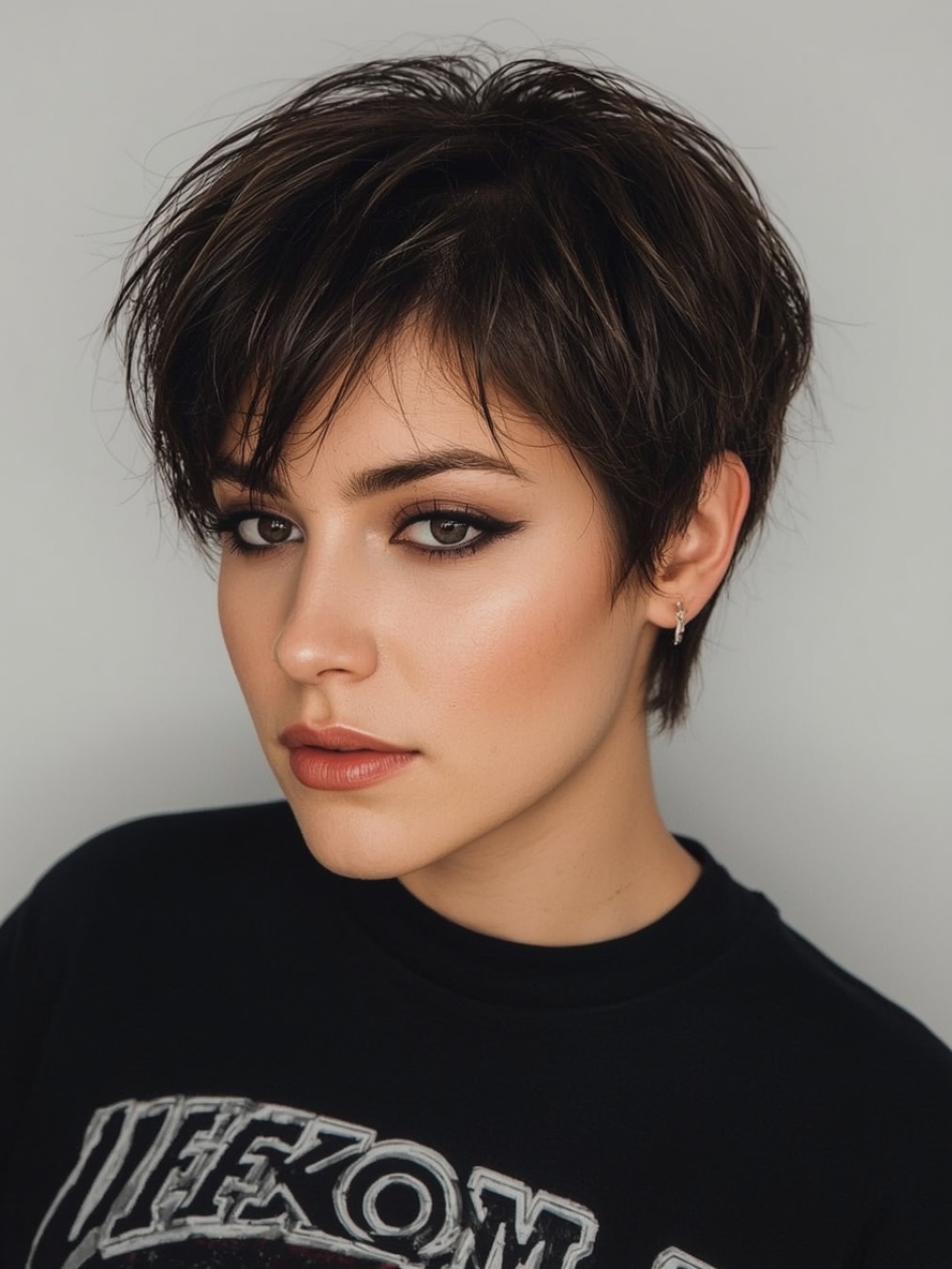 Short Haircuts For Thin Fine Hair The Edgy Pixie