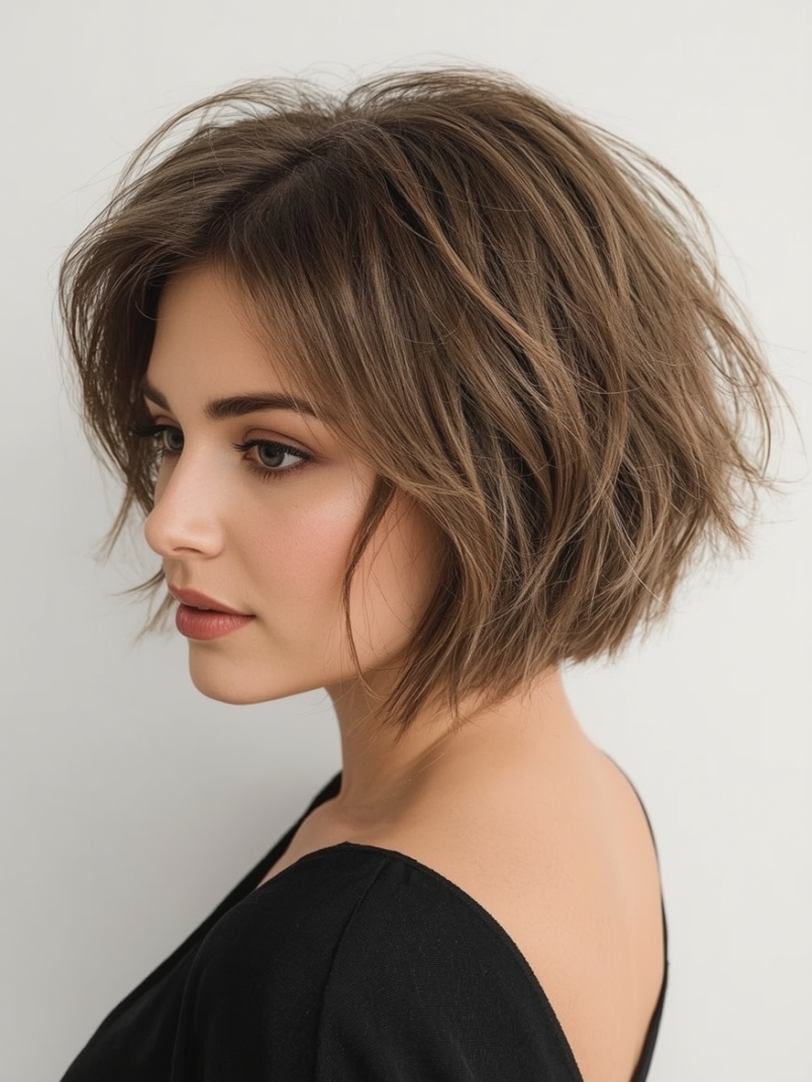 Short Haircuts For Thin Fine Hair The Feathered Bob