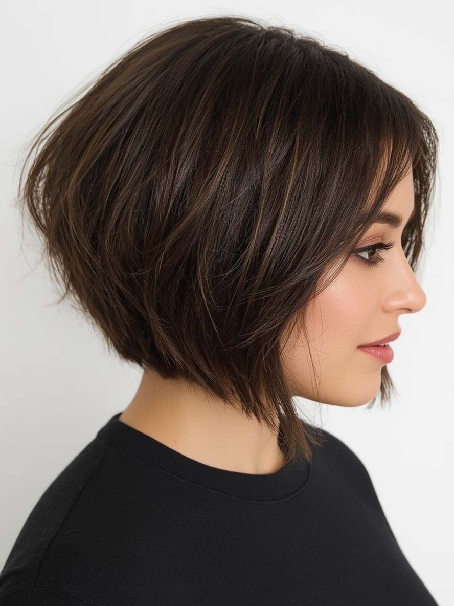 Short Haircuts For Thin Fine Hair The Rounded Bob