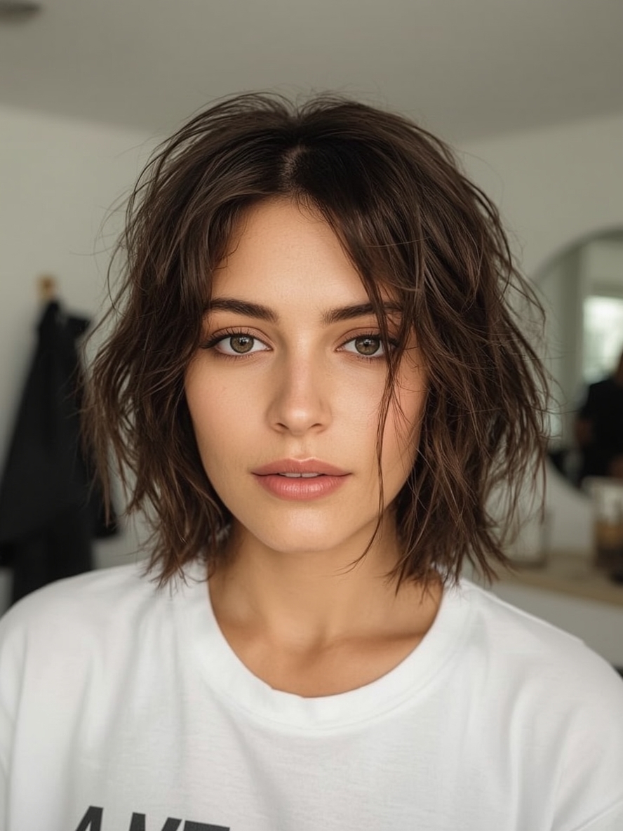 Short Haircuts For Thin Fine Hair The Shaggy Bob