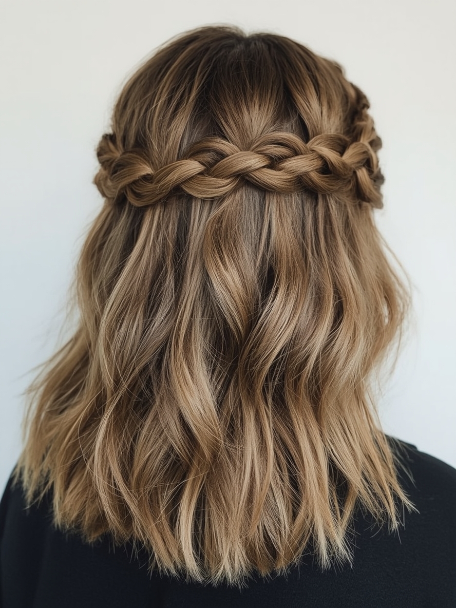 Shoulder Length Hairstyle For Thin Hair Fine French Braid