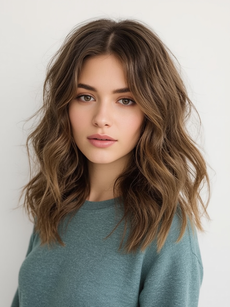 Shoulder Length Hairstyle For Thin Hair Fine Softly Curled Ends