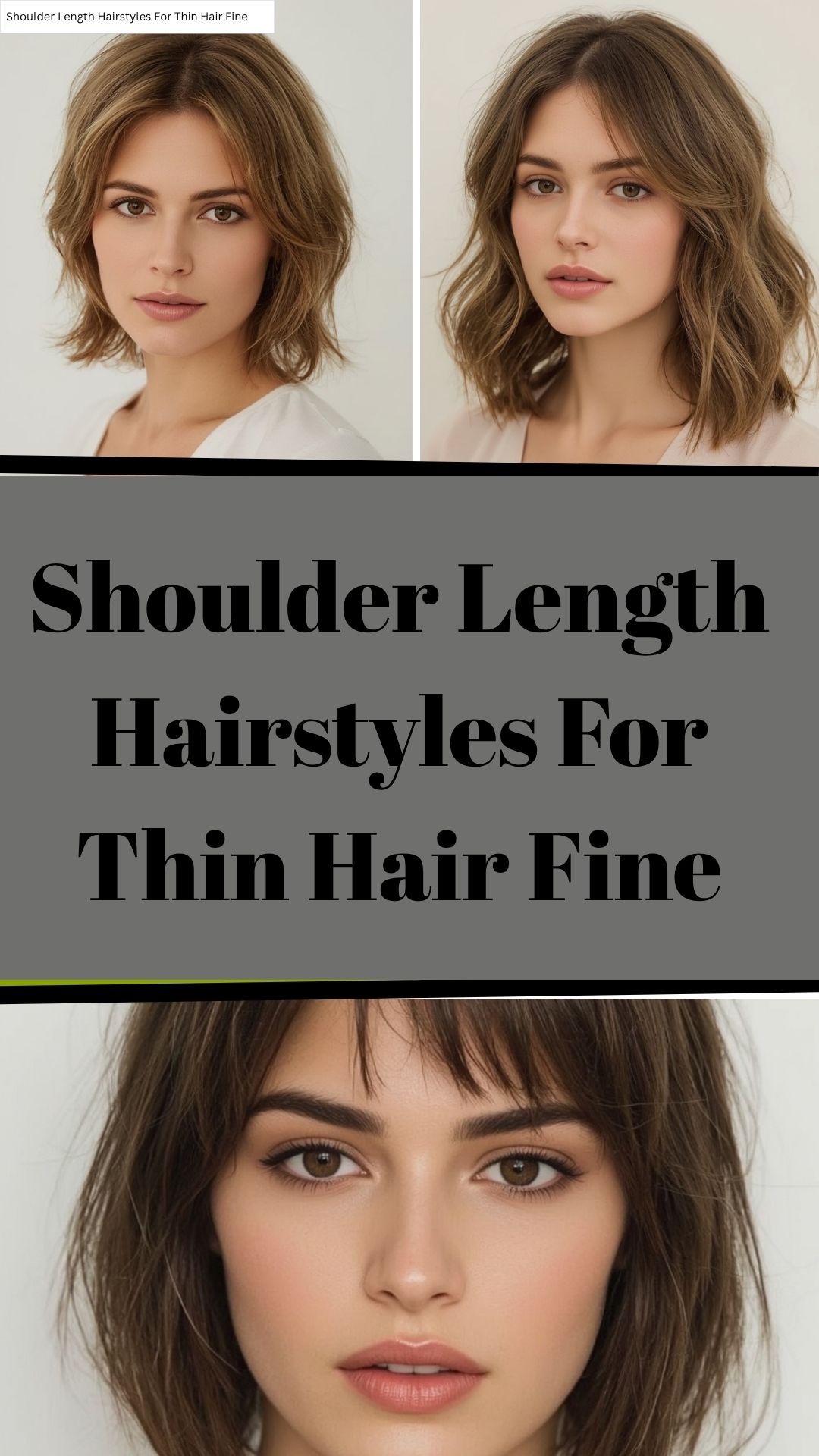 Shoulder Length Hairstyles For Thin Hair Fine