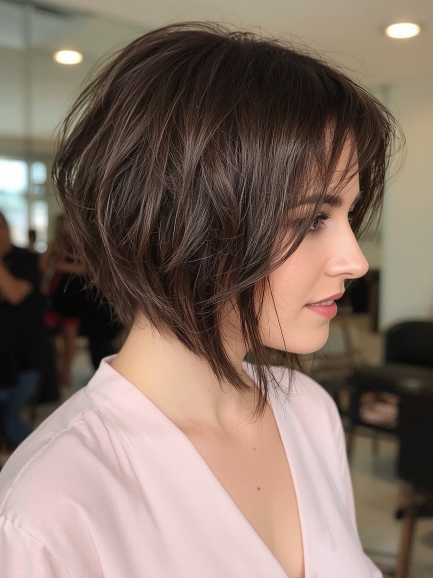 Sophisticated Short Messy Haircuts For Women The Inverted Bob