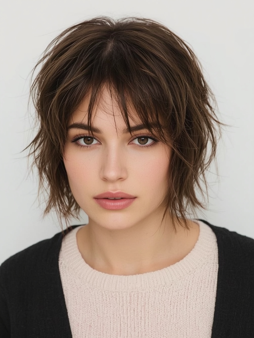 Sophisticated Short Messy Haircuts For Women The Tousled Bob With Bangs