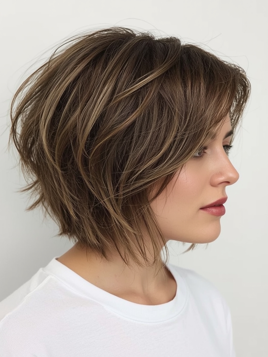Subtle Angled Bob Haircut Soft and Gradual