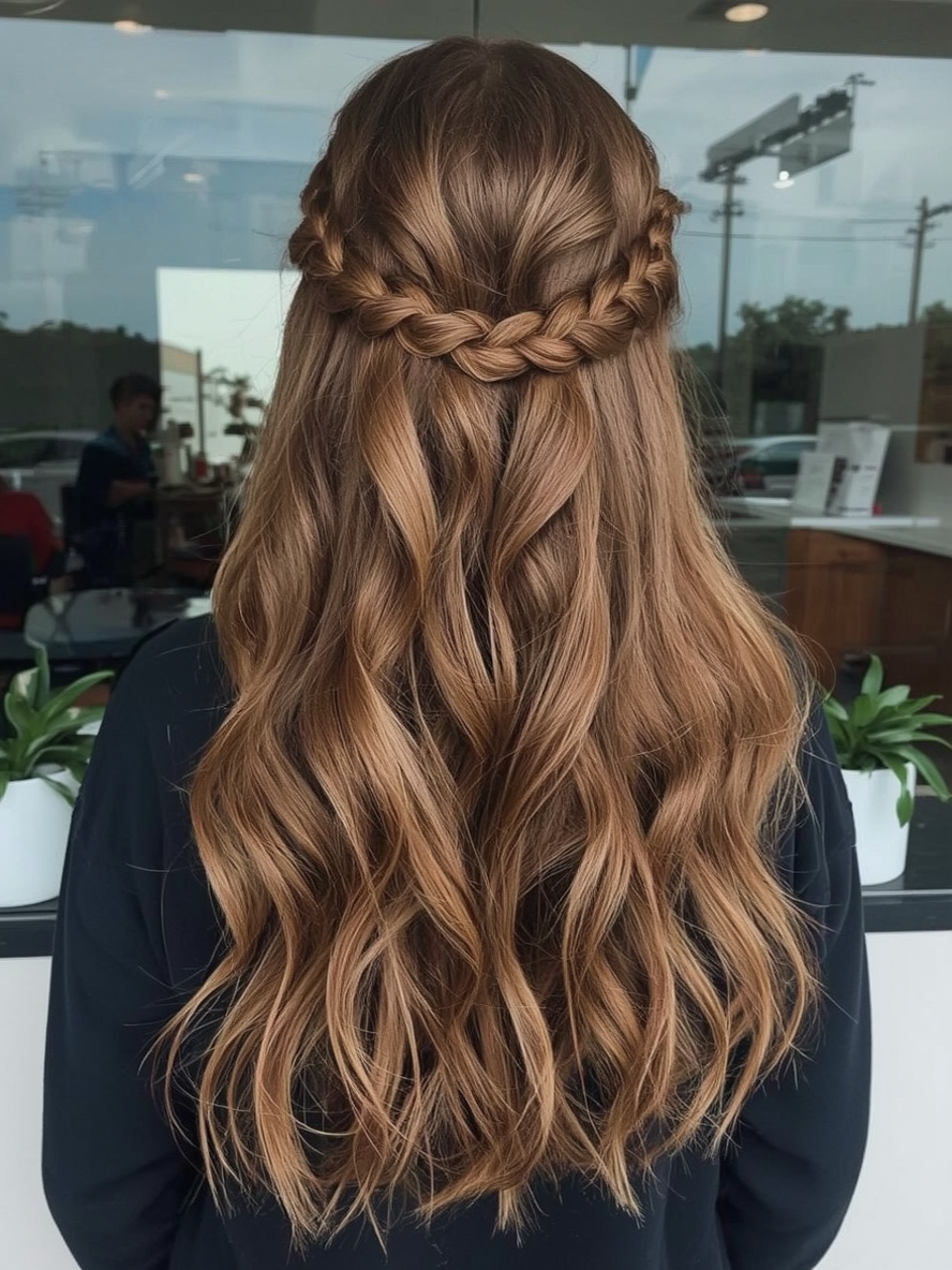 Teddy Bronde Waterfall Braid