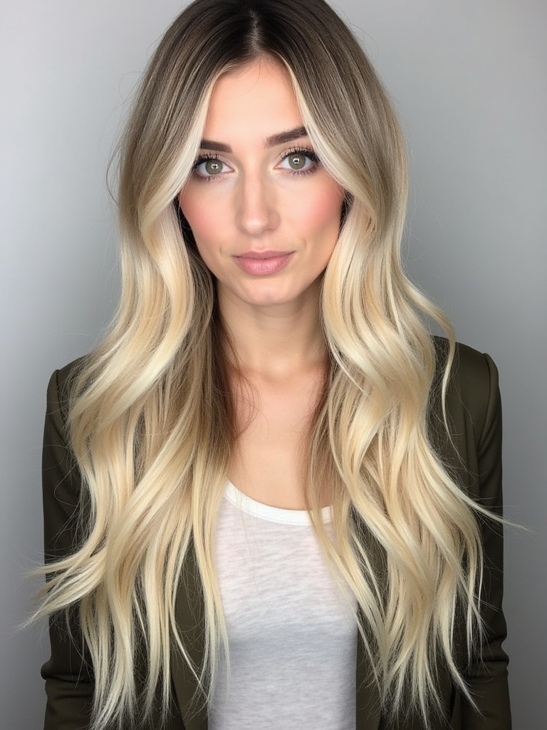 Warm Honey Blonde Lowlights on Light Blonde Hair
