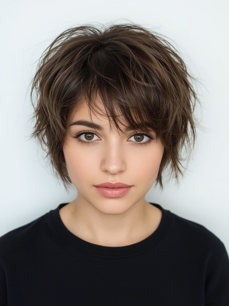 Youthful Short Messy Haircuts For Women The Choppy Pixie With Baby Bangs